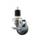 Service Caster 3'' SS Gray Poly Swivel 1-7/8'' Expanding Stem Caster with Brake SCC-SSEX20S314-PPUB-TLB-178 - alternate 1